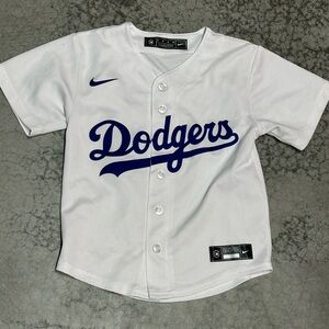 Nike Los Angeles Dodgers Baseball Jersey White Size Kids M